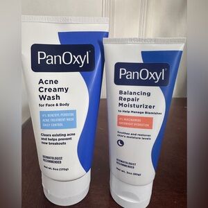 PanOxyl Acne Creamy Wash and Balancing Repair Moisturizer Set